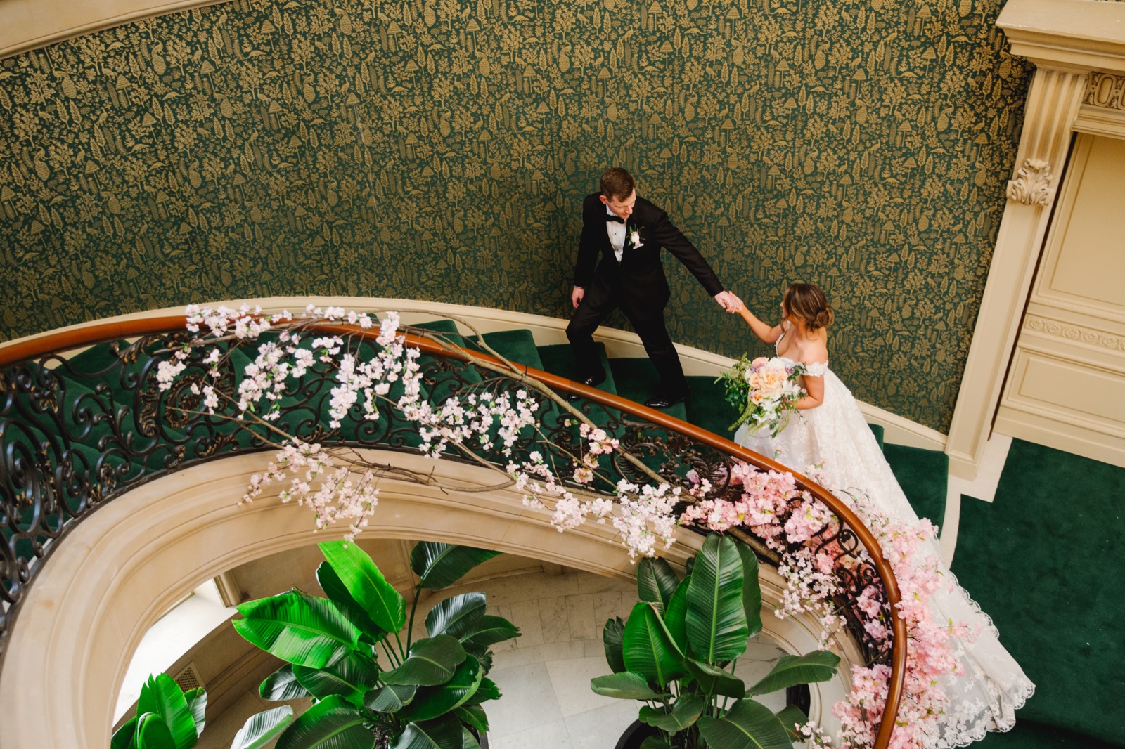 Wedding couple portrait