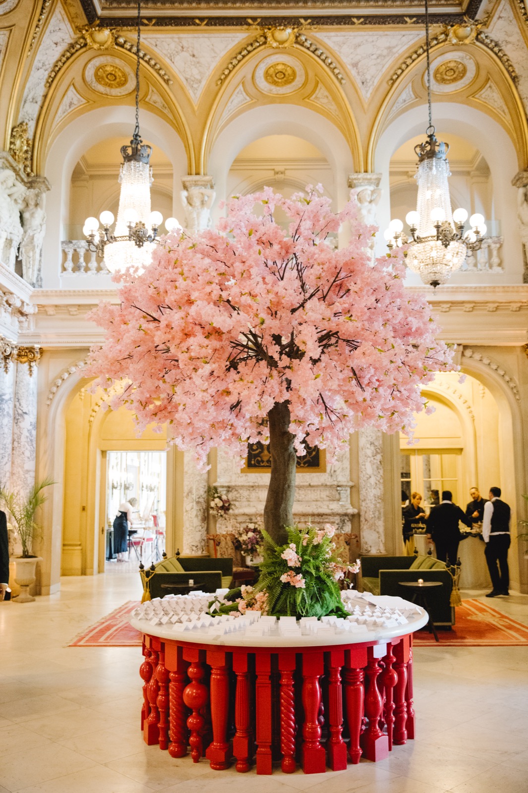 Wedding professionals collaborating at an event