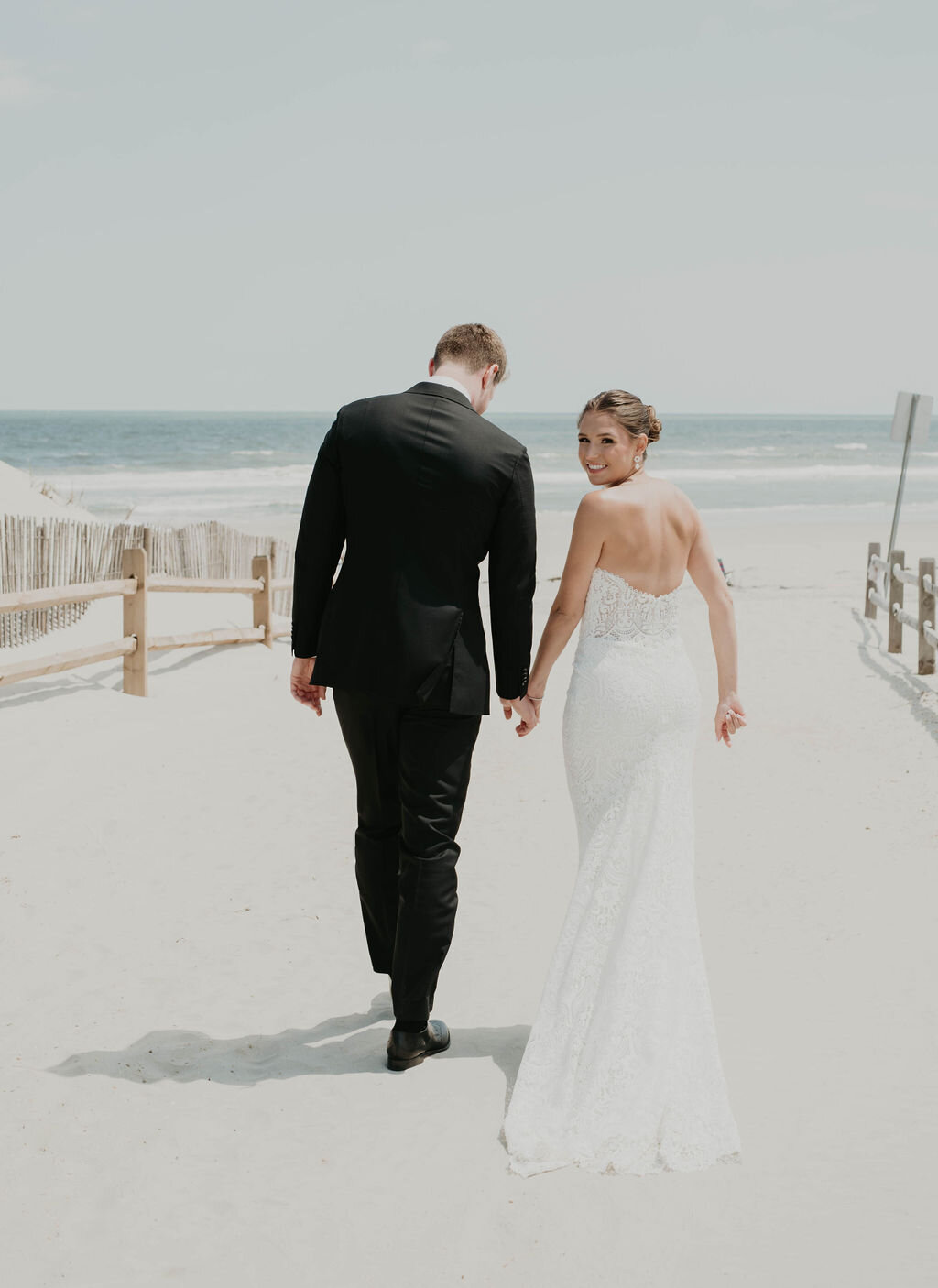 Brooke and Gavin on the beach